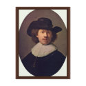 Self-Portrait With Wide Awake Has [1]. By Rembrand postcards