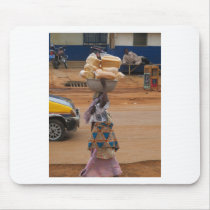 Selling Bread in Ghana Mouse Pad