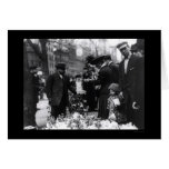 Selling Flowers on Easter in New York City 1912 Greeting Cards