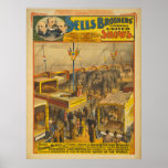 Sells Brothers Zoological Marvels Circus Poster posters