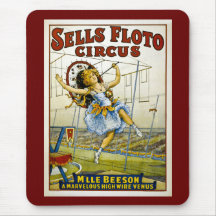 Sells Floto 1921 - M'lle Beeson Mousemats