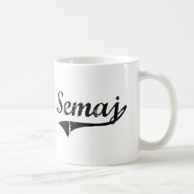 Semaj Classic Style Name Mug