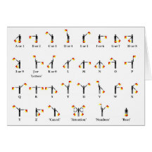 Semaphore Flag Chart Cards