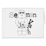 Semen in Vain Greeting Cards