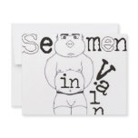 Semen in Vain Custom Invitation
