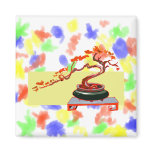 Semi Cascade Bonsai Fall Colours Graphic Image magnets