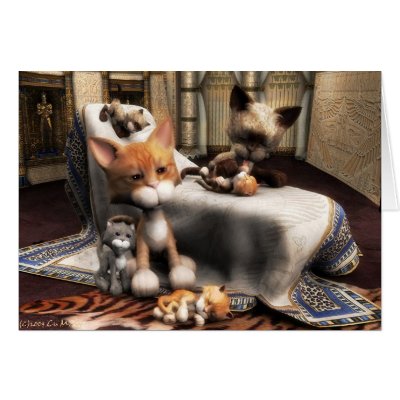 Semi-Royal Family Portrait Greeting Cards by Trouble