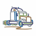 Semi Tractor embroidered shirts