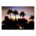 Semi-tropical sunset card