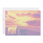 Semi-truck and sunset, California invitations