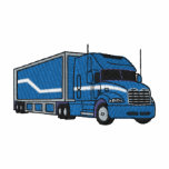 Semi Truck and Trailer embroidered shirts