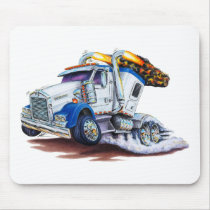 Semi Truck with Sleepercab Mousepad
