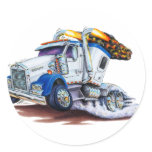 Semi Truck with Sleepercab stickers