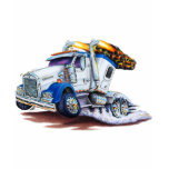 Semi Truck with Sleepercab t-shirts