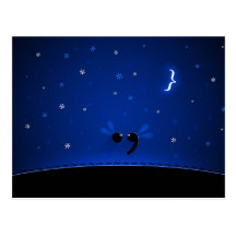 Semicolon Post Card