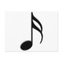 Semiquaver - Sixteenth Note Music Symbol Post Card