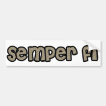 Semper Fi Bumper Bumper Stickers