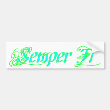 Semper Fi Bumper Stickers