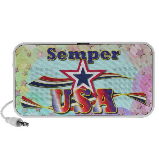 Semper USA America Stars Stripes Mini Speakers