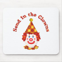 Send in the Clowns Mouse Pads