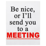 Send You To A Meeting Sarcastic Office Humour flyers
