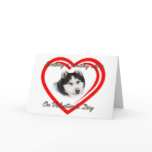 Sending a Husky Hug - Valentine's Day Card