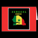 SENEGAL MAP T-SHIRT AND ETC CARDS