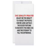 Senility Prayer rack cards