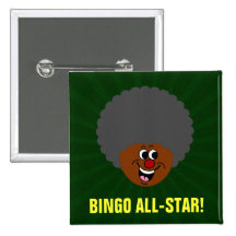 Senior Citizen Centre Bingo Night Prize Winner Pinback Button
