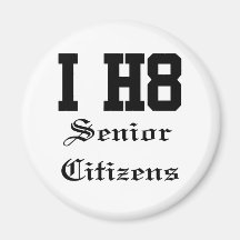 senior citizens fridge magnet