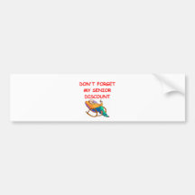 senior discount bumper sticker