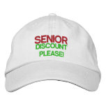Senior Discount Please Baseball Cap