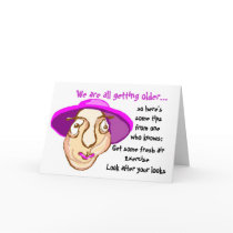 Senior ladies birthday card