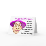 Senior ladies birthday card