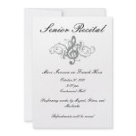 Senior Music Recital invitations