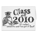 Senioritis Class of 2010 Skeleton Gear cards