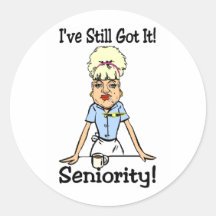 seniority round stickers