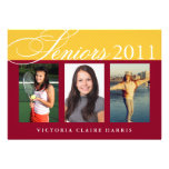 Seniors celebrate gold maroon 3 photos graduation personalized invite
