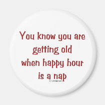 Senior's Happy Hour magnets