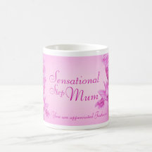 "Sensational Step Mum " lillac orchid thanks mug