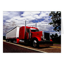Sensenig Red Peterbilt 379 Note Card