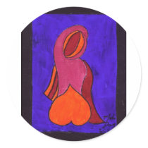 Sensual Round Stickers