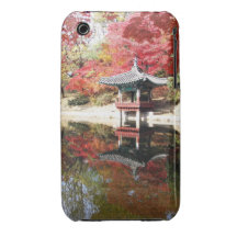 Seoul Autumn Japanese Garden Case-Mate iPhone 3 Case