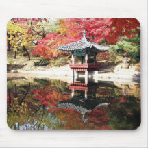 Seoul Autumn Japanese Garden Mousepads