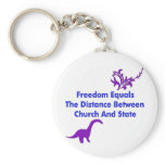 Separation of Church and State Key Chain