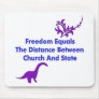 Separation of Church and State Mouse Mat