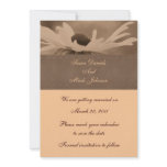 Sepia Black Eyed Susan Wedding Save The Date invitations