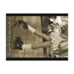 Sepia Dance As If No One Were Watching Postcard