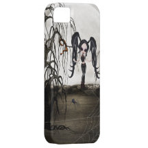 Sepia Goth Girl iPhone 5 Cases