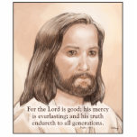 Sepia Jesus Art Bible Quote - Psalm 100:5 photo sculptures